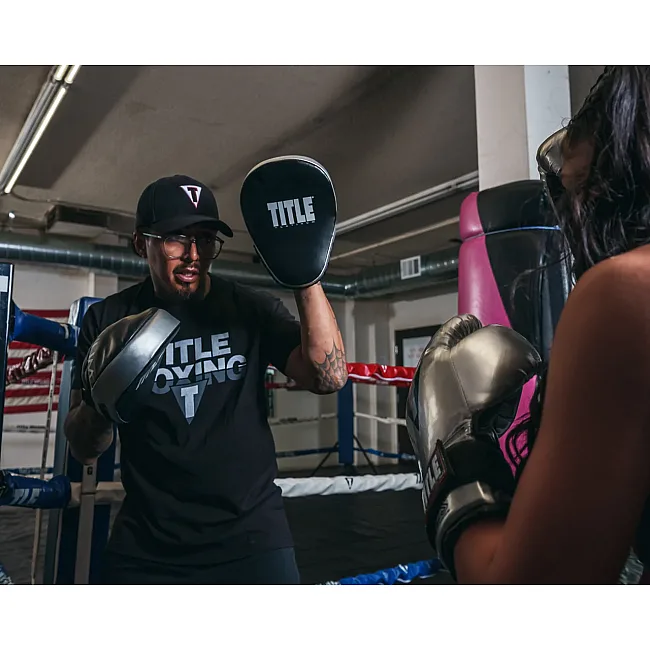 Лапи боксерські TITLE Platinum Prolific Punch Mitts Black/Silver