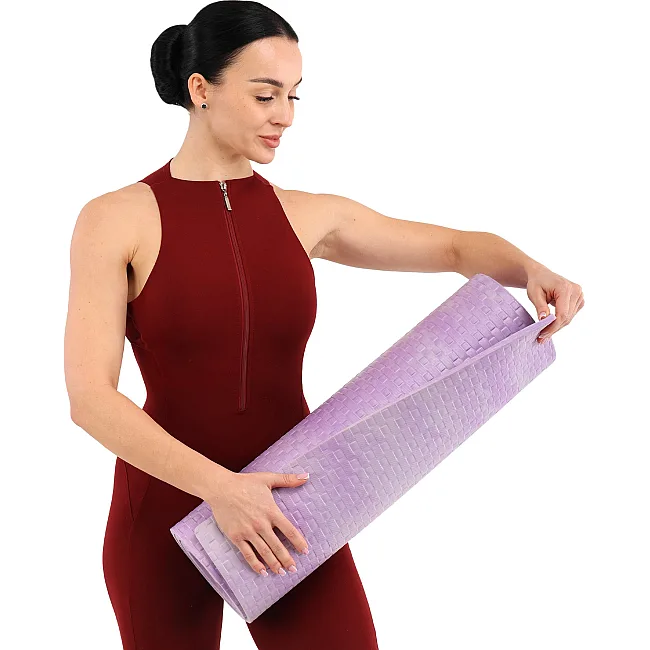 Коврик для фитнеса и спорта EVA SP-SPORT FI-8546 183x61x1см (Фиолетовый)