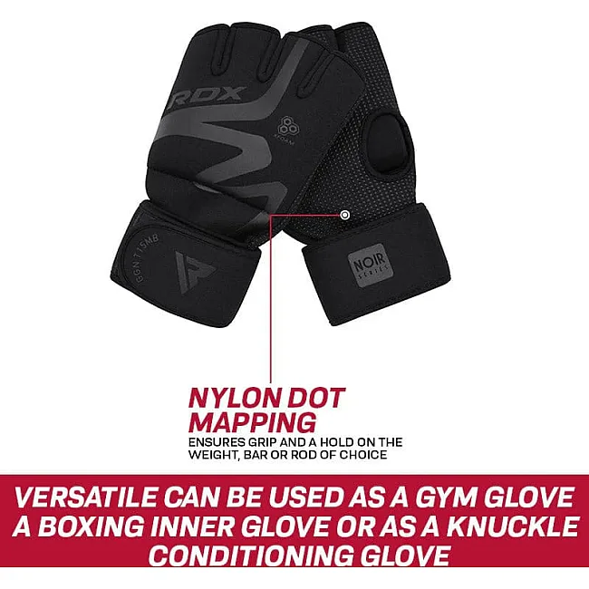 Тренировочные перчатки RDX GRAPPLING GLOVES NEOPRENE T15 черный