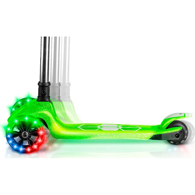 Детский самокат трехколесный Ricokids Jelly зеленый