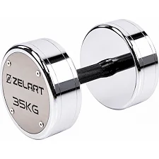 Гантель професійна сталева хромована ZELART TA-7048-35 (Хром)