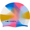 Шапочка для басейну силіконова для дорослих YINGFA CAMOUFLAGE C0065 (Золотий-синій)