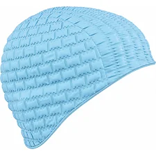 Шапочка для бассейна резиновая для взрослых MADWAVE Candy bubble M051605 (Бирюзовый)