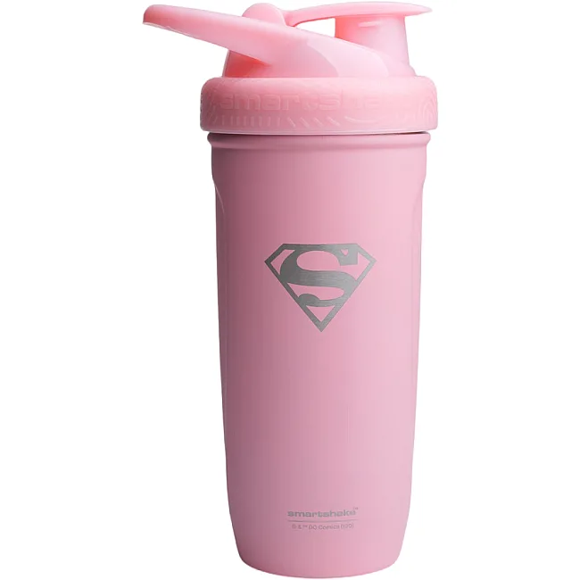 Шейкер спортивный SmartShake Reforce 900ml Supergirl Pink