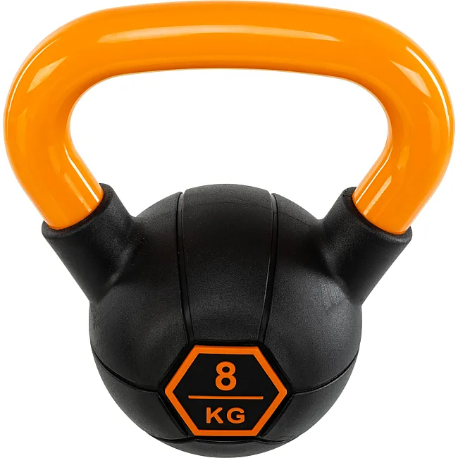 Гиря тренировочная цельная
 с окрашенной ручкой LiveUp Urethane competition kettlebell UAZE5336-8 вес 8кг