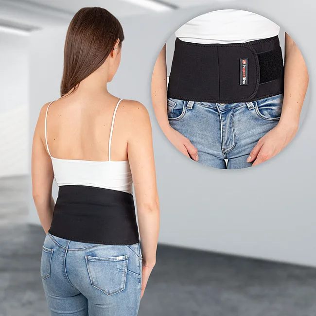 Неопреновый пояс для почек inSPORTline Neobelt - черный/XL-XXL