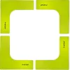 Набор плоских угловых фишек-маркеров META Flat Corner Marker Set 4 лимон 25х25 см