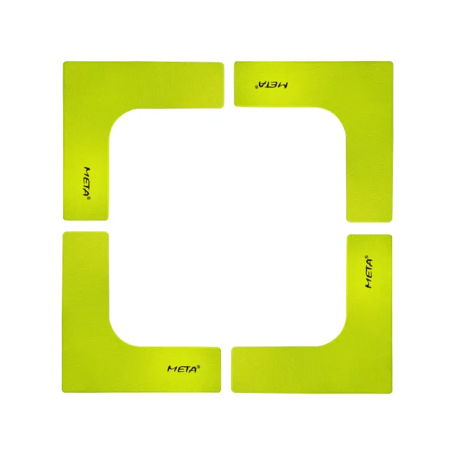 Набор плоских угловых фишек-маркеров META Flat Corner Marker Set 4 лимон 25х25 см