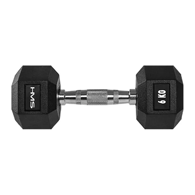 Гантель шестигранный HMS HEX PRO, 6 кг