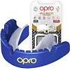 Капа для бокса OPRO Gold Braces под брекеты взрослая (возраст 11+) Dark Blue/Pearl (art.102506002)