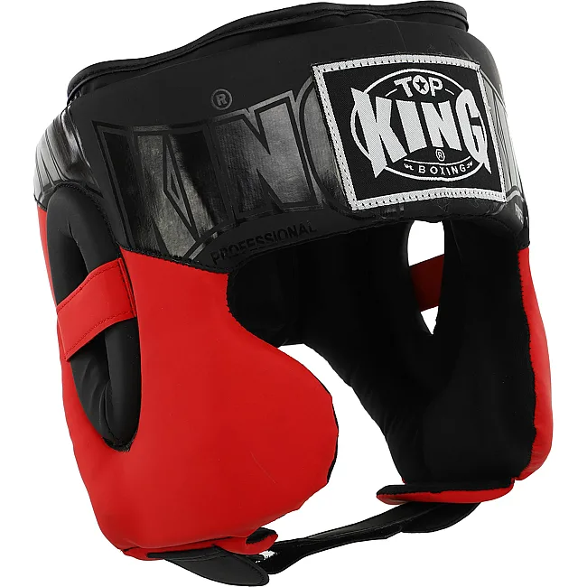 Шлем для бокса в мексиканском стиле
 PU TOP KING
 BO-9794 (Черный-красный)
