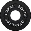 Блины диски стальные окрашенные STANDARD SC-80103-2_5LB 50мм 1,13кг