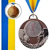 Медаль спортивная с лентой тематическая SP-SPORT AIM Легкая атлетика C-4846-0078 ø5см (Серебряный)