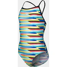 Купальник для девочек Arena RACING STRIPE SWIMSUIT LIGHTDR мультиколор