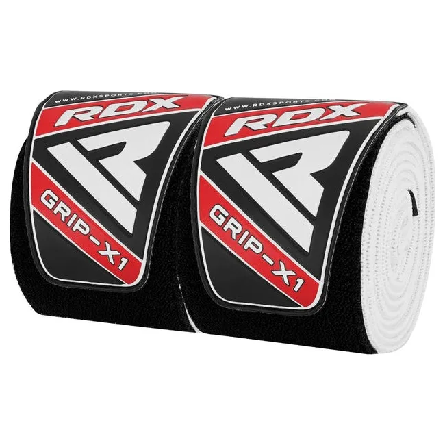 Бинты на колени RDX K1 GYM Knee Wraps White/Black Plus