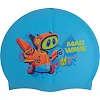 Шапочка для бассейна силиконовая юниорская MADWAVE Junior MAD BOT M057915 (Голубой)