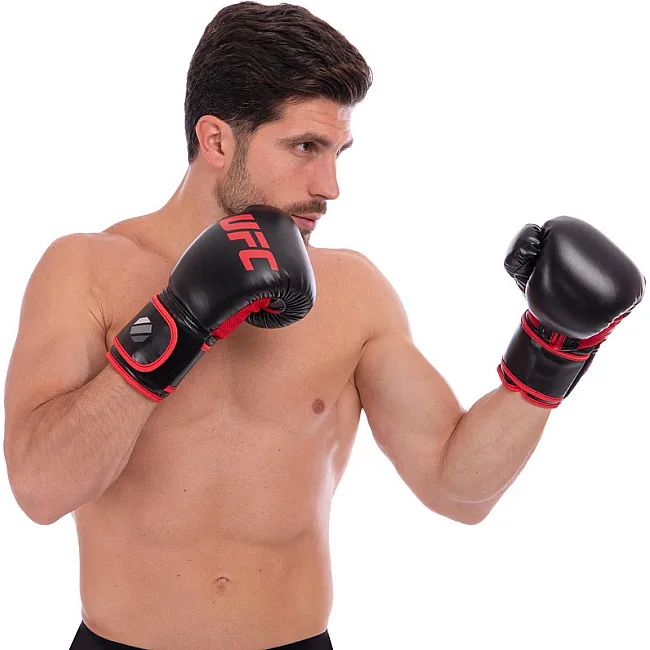 Боксерские перчатки

 PU UFC Myau Thai Style UHK-69680 14 унций