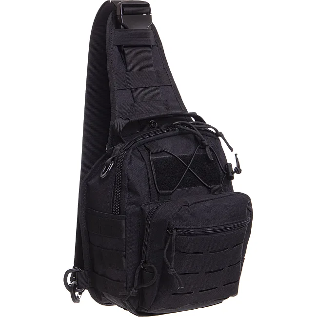 Сумка-слинг тактическая SILVER KNIGHT YQS-099 30x23x15см 10л (Черный)