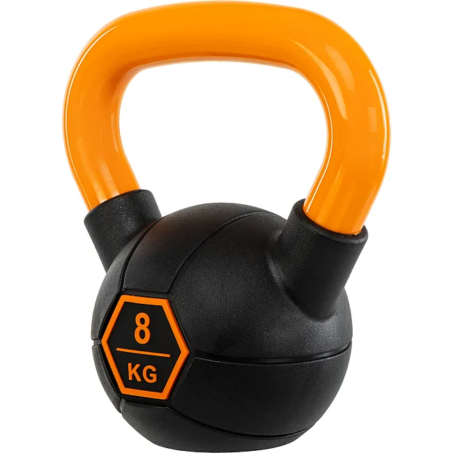 Гиря тренировочная цельная
 с окрашенной ручкой LiveUp Urethane competition kettlebell UAZE5336-8 вес 8кг