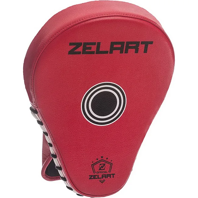 Лапа боксерская изогнутая тренировочная PU ZELART
 BO-1350 25x19x4см 2штуки (Золотой)