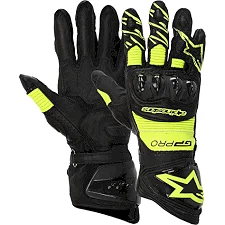 Мотоперчатки гоночные ALPINESTAR AX-19 (Черный-салатовый)
