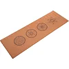 Коврик для йоги Пробковый каучуковый двухслойный Yoga mat RECORD
 FI-7156-8 183x61мx0.4cм с принтом Мандала