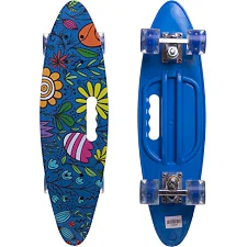 Пенні борд Penny Board круїзер пластиковий зі світними колесами та ручкою для перенесення 24" SP-SPORT SK-885-14