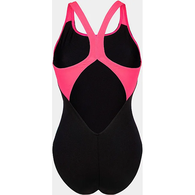 Купальник закритий для жінок Arena DREAMHLINE SWIMSUIT V BACK чорний, фіолетовий, бірюзовій