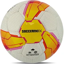 Футбольный мяч SOCCERMAX FIFA FB-7995 №5 PU (Белый-желтый)
