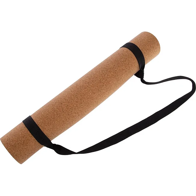 Коврик для йоги Пробковый каучуковый двухслойный Yoga mat RECORD
 FI-7156-8 183x61мx0.4cм с принтом Мандала