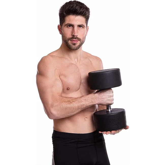 Гантель професійна
 з поліуретановим покриттям TECHNOGYM LN-1254-35 1шт 35кг