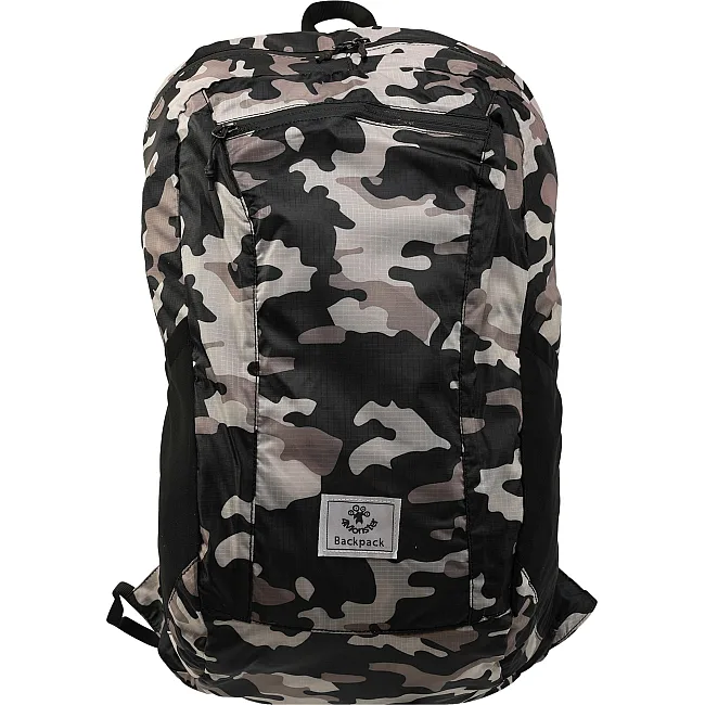 Рюкзак складной портативный WATER RESISTANT PORTABLE 4MONSTER T-CCB-24 24л (Черный-зеленый)