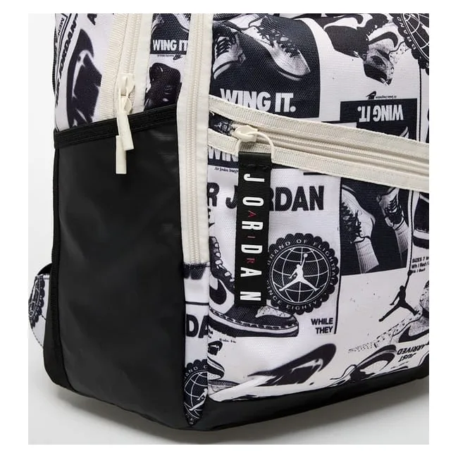 Рюкзак Nike Jordan JAM AIR PATROL BACKPACK 27L белый, черный 48х30х16 см