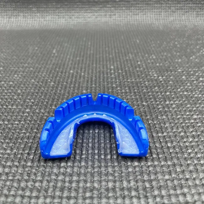 Капа для бокса OPRO Gold Braces под брекеты взрослая (возраст 11+) Dark Blue/Pearl (art.102506002)