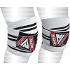 Бинты на колени RDX K1 GYM Knee Wraps White/Black Plus