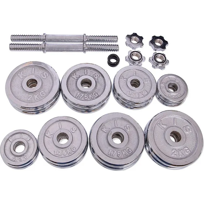 Разборные гантели
 стальные хромированные 25кг SP-SPORT
 TA-80002-25 2шт 12,5кг хром