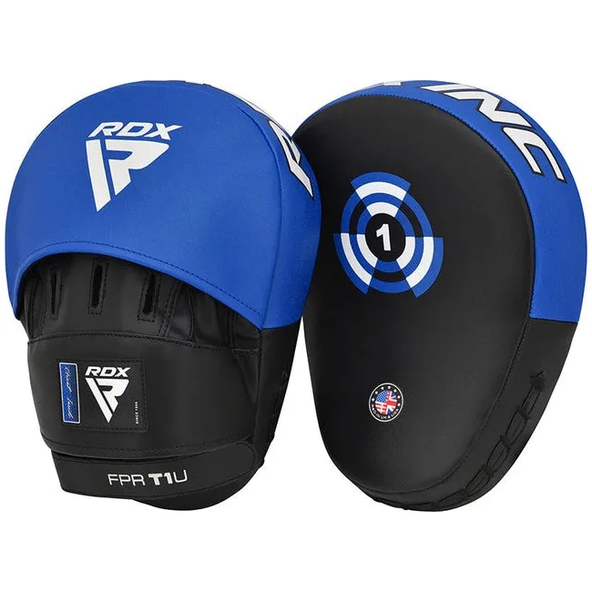 Лапы боксерские RDX T1 Curved Blue/Black