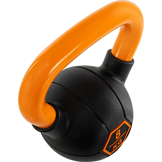 Гиря тренировочная цельная
 с окрашенной ручкой LiveUp Urethane competition kettlebell UAZE5336-8 вес 8кг