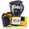 Боксерські рукавиці Fairtex BGV9 Mexican Blue/Yellow (бинти в комплекті)