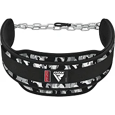 Пояс для обременений с цепью RDX T7 Dipping Belt 2 Layer неопреновый Camo Grey