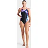 Купальник закритий для жінок Arena DREAMHLINE SWIMSUIT V BACK чорний, фіолетовий, бірюзовій