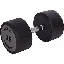 Гантель профессиональная с полиуретановым покрытием TECHNOGYM LN-1254-35 1шт 35кг