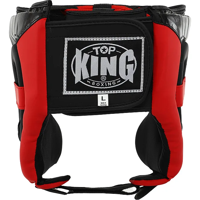 Шлем для бокса в мексиканском стиле
 PU TOP KING
 BO-9794 (Черный-красный)