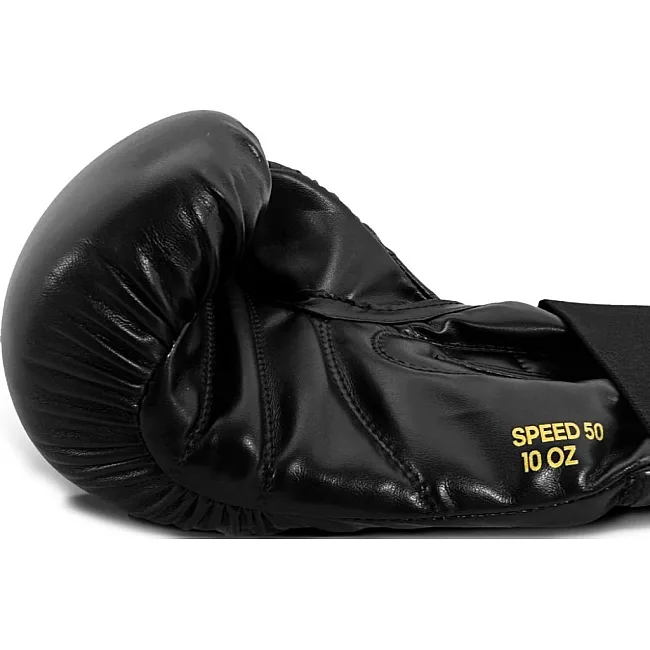 Боксерські рукавички Adidas Speed 50 (чорний/золотий | ADIDAS ADISBG50)