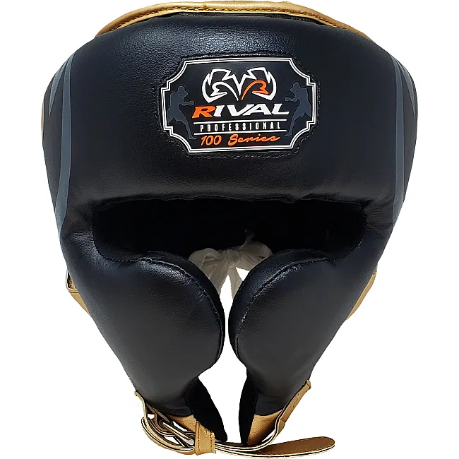 Боксерский шлем RIVAL RHG100 Professional Black Gold