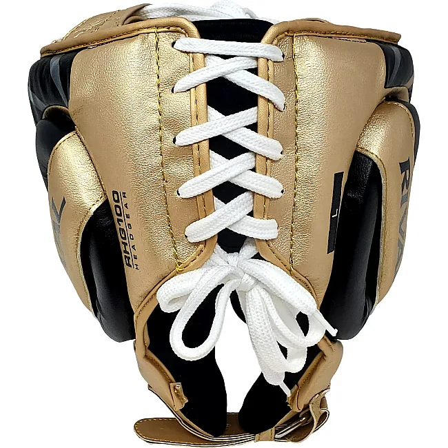 Боксерский шлем RIVAL RHG100 Professional Black Gold