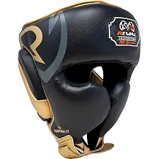 Боксерский шлем RIVAL RHG100 Professional Black Gold