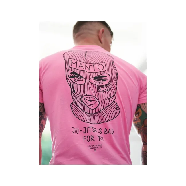 Футболка мужская MANTO x KTOF Balaclava Pink