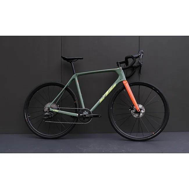 Гравийный велосипед KTM X-STRADA MASTER рама L/57, бирюзовый (оранжево-лайм), 2021 (тестовый)