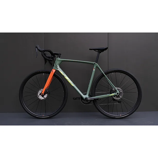 Гравийный велосипед KTM X-STRADA MASTER рама L/57, бирюзовый (оранжево-лайм), 2021 (тестовый)